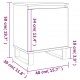 Sonata H Нощни шкафчета 2 бр бетонно сиво 40x30x50 см инженерно дърво