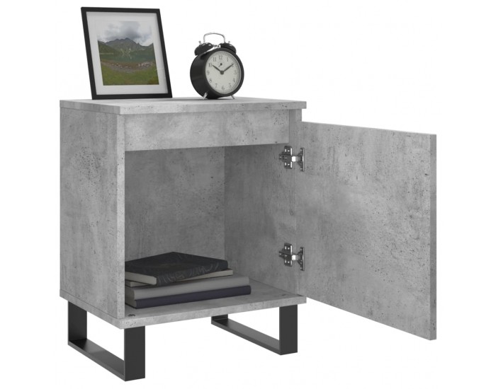 Sonata H Нощни шкафчета 2 бр бетонно сиво 40x30x50 см инженерно дърво