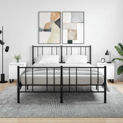 Sonata H Нощни шкафчета 2 бр бели 40x30x50 см инженерно дърво - Noptiere