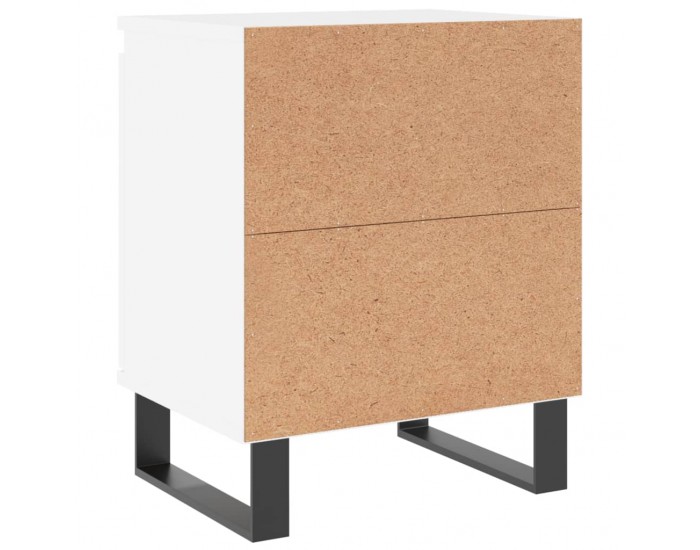 Sonata H Нощни шкафчета 2 бр бели 40x30x50 см инженерно дърво
