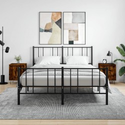 Sonata H Нощни шкафчета 2 бр опушен дъб 40x30x50 см инженерно дърво - Noptiere