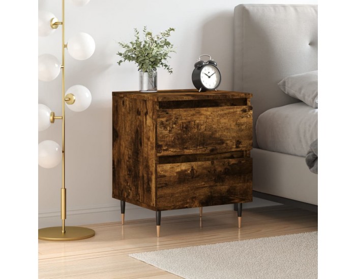 Sonata H Нощно шкафче опушен дъб 40x35x50 см инженерно дърво