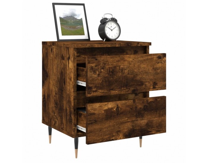 Sonata H Нощно шкафче опушен дъб 40x35x50 см инженерно дърво