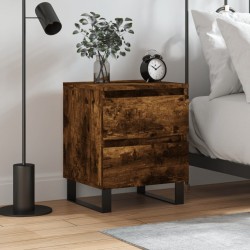 Sonata H Нощно шкафче опушен дъб 40x35x50 см инженерно дърво - Noptiere
