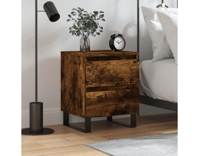 Sonata H Нощно шкафче опушен дъб 40x35x50 см инженерно дърво