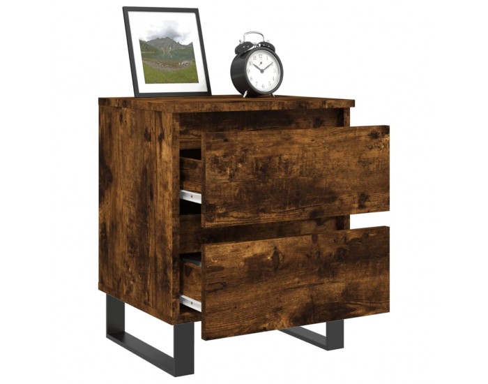 Sonata H Нощно шкафче опушен дъб 40x35x50 см инженерно дърво
