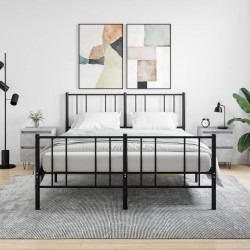 Sonata H Нощни шкафчета 2 бр бетонно сив 40x35x50 см инженерна дървесина - Noptiere