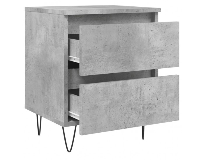 Sonata H Нощни шкафчета 2 бр бетонно сив 40x35x50 см инженерна дървесина