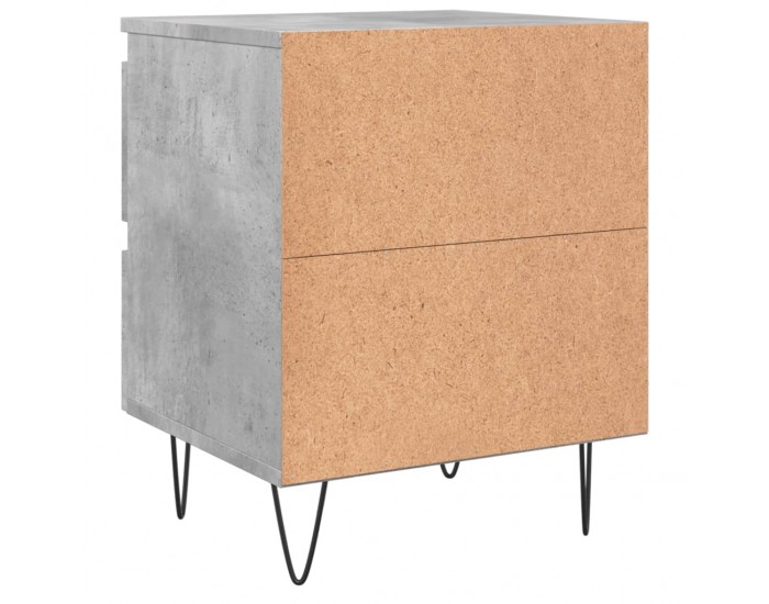 Sonata H Нощни шкафчета 2 бр бетонно сив 40x35x50 см инженерна дървесина