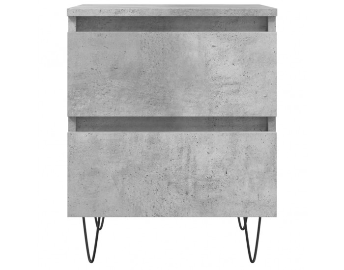 Sonata H Нощни шкафчета 2 бр бетонно сив 40x35x50 см инженерна дървесина