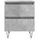 Sonata H Нощни шкафчета 2 бр бетонно сив 40x35x50 см инженерна дървесина