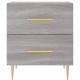 Sonata Noptiere, 2 buc., gri sonoma, 40x35x47,5 cm, lemn compozit
