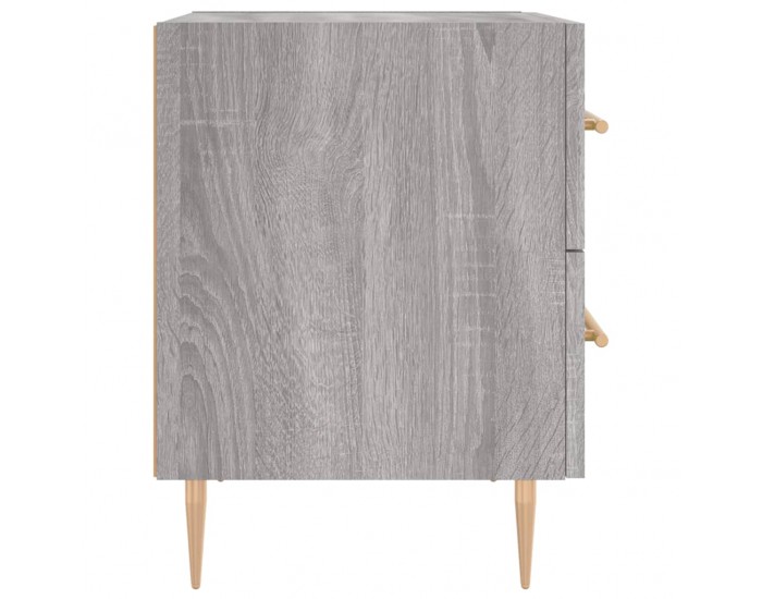 Sonata Noptiere, 2 buc., gri sonoma, 40x35x47,5 cm, lemn compozit