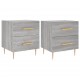 Sonata Noptiere, 2 buc., gri sonoma, 40x35x47,5 cm, lemn compozit