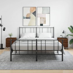 Sonata H Нощни шкафчета 2 бр кафяв дъб 40x35x47,5 см инженерно дърво - Noptiere