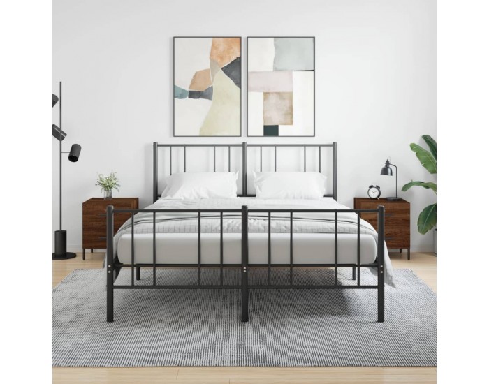Sonata H Нощни шкафчета 2 бр кафяв дъб 40x35x47,5 см инженерно дърво