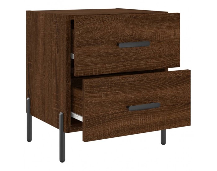 Sonata H Нощни шкафчета 2 бр кафяв дъб 40x35x47,5 см инженерно дърво