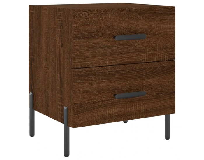 Sonata H Нощни шкафчета 2 бр кафяв дъб 40x35x47,5 см инженерно дърво