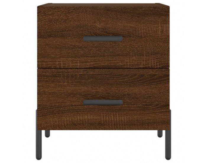 Sonata H Нощни шкафчета 2 бр кафяв дъб 40x35x47,5 см инженерно дърво