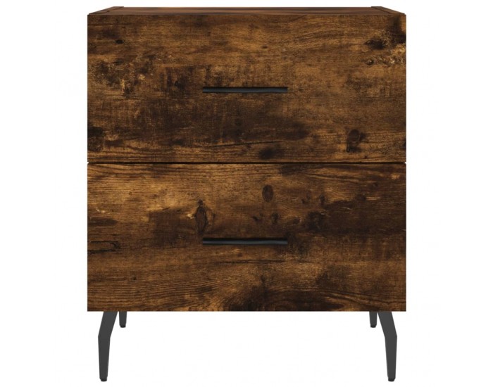 Sonata H Нощни шкафчета 2 бр опушен дъб 40x35x47,5 см инженерно дърво