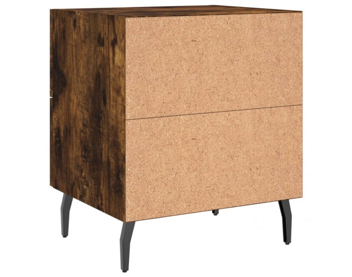 Sonata H Нощни шкафчета 2 бр опушен дъб 40x35x47,5 см инженерно дърво