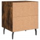 Sonata H Нощни шкафчета 2 бр опушен дъб 40x35x47,5 см инженерно дърво