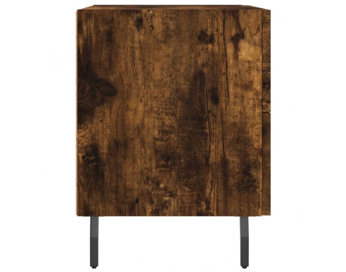 Sonata H Нощни шкафчета 2 бр опушен дъб 40x35x47,5 см инженерно дърво