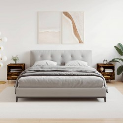 Sonata H Нощни шкафчета 2 бр опушен дъб 40x35x47,5 см инженерно дърво - Noptiere