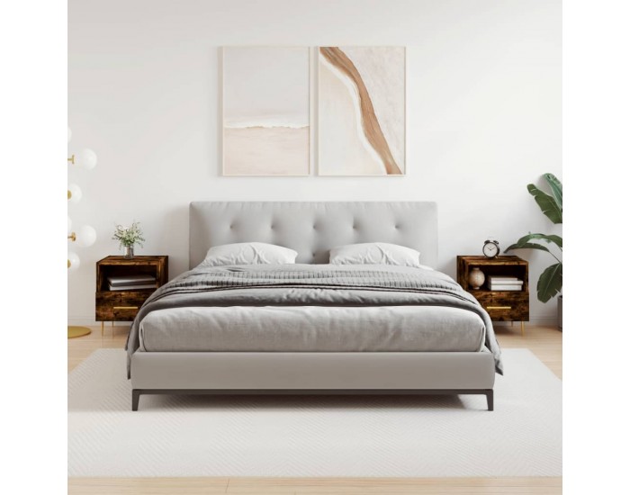 Sonata H Нощни шкафчета 2 бр опушен дъб 40x35x47,5 см инженерно дърво