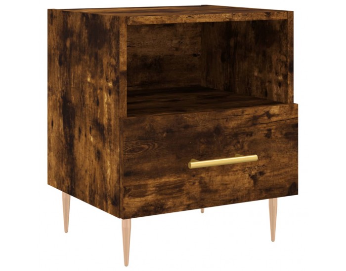 Sonata H Нощни шкафчета 2 бр опушен дъб 40x35x47,5 см инженерно дърво
