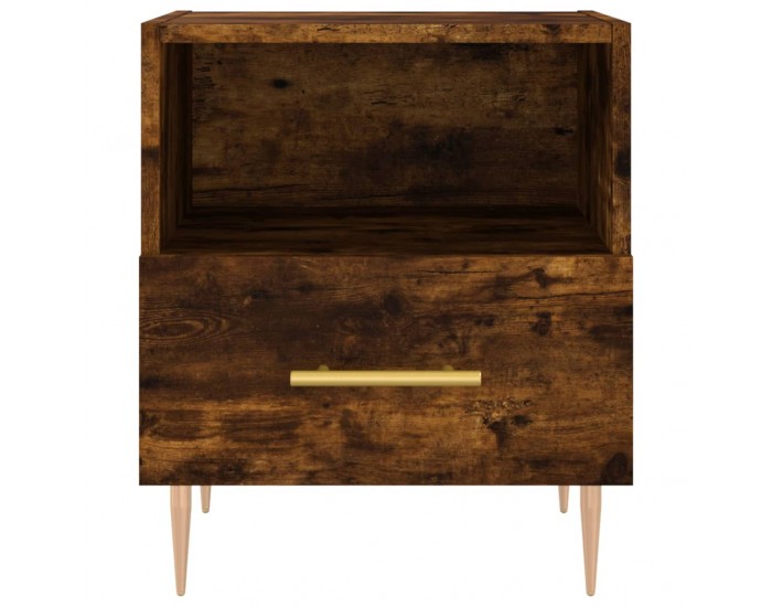 Sonata H Нощни шкафчета 2 бр опушен дъб 40x35x47,5 см инженерно дърво