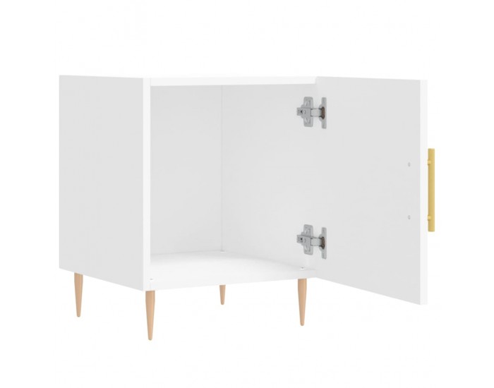 Sonata H Нощни шкафчета 2 бр бели 40x40x50 см инженерно дърво