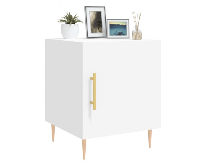 Sonata H Нощни шкафчета 2 бр бели 40x40x50 см инженерно дърво