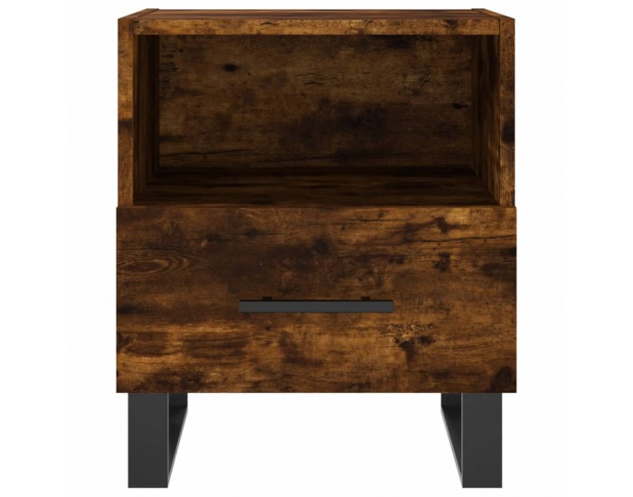 Sonata H Нощни шкафчета 2 бр опушен дъб 40x35x47,5 см инженерно дърво