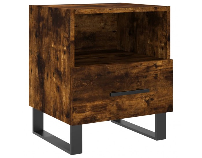 Sonata H Нощни шкафчета 2 бр опушен дъб 40x35x47,5 см инженерно дърво