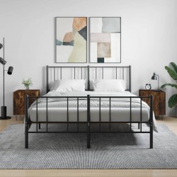 Sonata H Нощни шкафчета 2 бр опушен дъб 40x40x50 см инженерно дърво - Noptiere