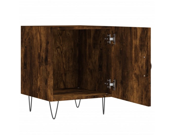 Sonata H Нощни шкафчета 2 бр опушен дъб 40x40x50 см инженерно дърво