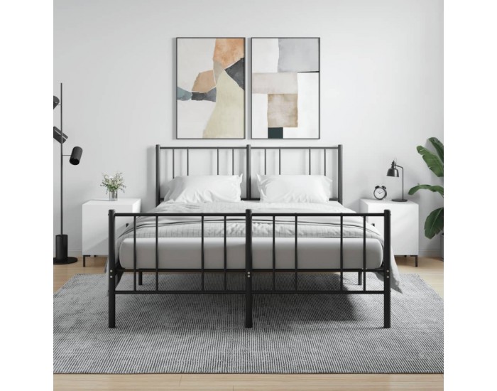 Sonata H Нощни шкафчета 2 бр бели 40x40x50 см инженерно дърво