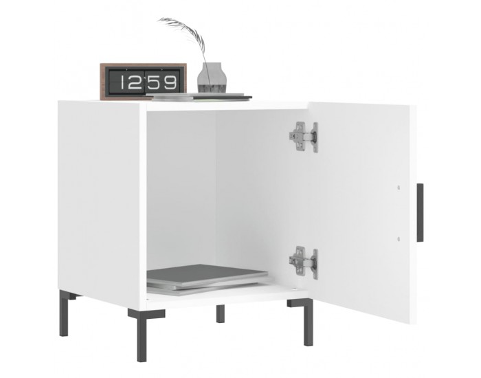 Sonata H Нощни шкафчета 2 бр бели 40x40x50 см инженерно дърво