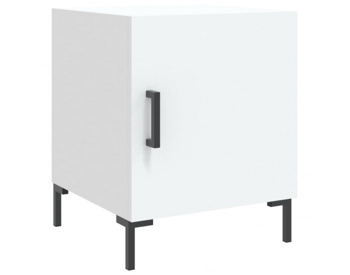 Sonata H Нощни шкафчета 2 бр бели 40x40x50 см инженерно дърво