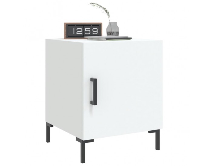 Sonata H Нощни шкафчета 2 бр бели 40x40x50 см инженерно дърво