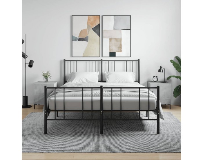 Sonata H Нощни шкафчета 2 бр бетонно сиво 40x40x50 см инженерно дърво