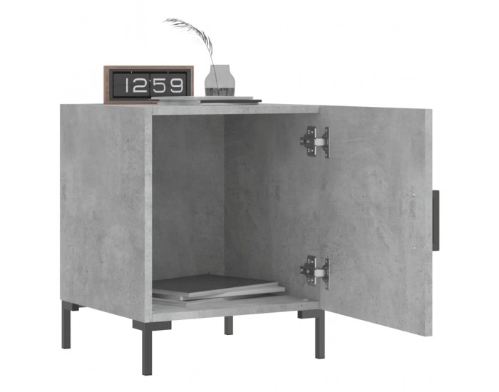 Sonata H Нощни шкафчета 2 бр бетонно сиво 40x40x50 см инженерно дърво