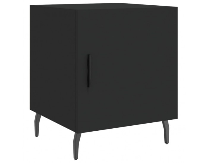 Sonata H Нощни шкафчета 2 бр черни 40x40x50 см инженерно дърво