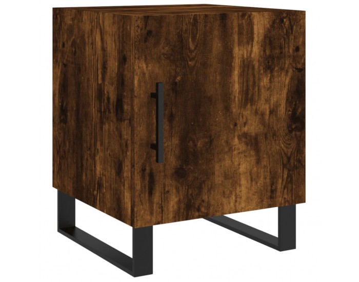Sonata H Нощни шкафчета 2 бр опушен дъб 40x40x50 см инженерно дърво