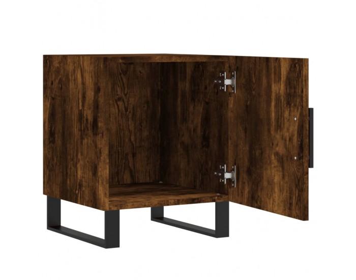 Sonata H Нощни шкафчета 2 бр опушен дъб 40x40x50 см инженерно дърво