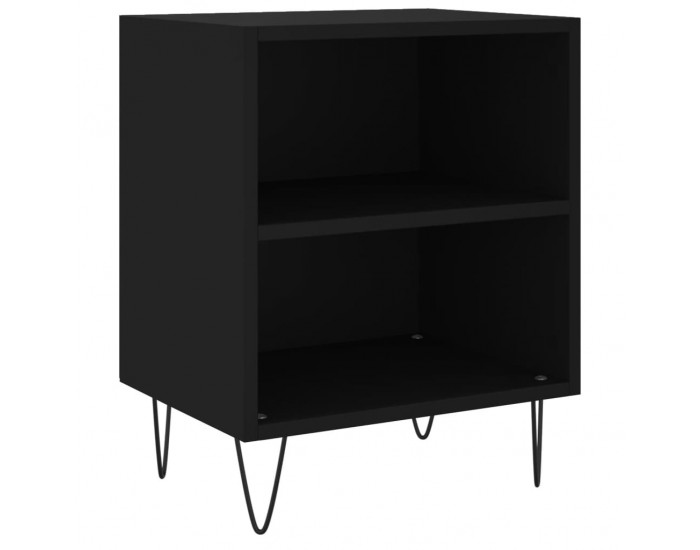 Sonata H Нощни шкафчета 2 бр черни 40x30x50 см инженерно дърво
