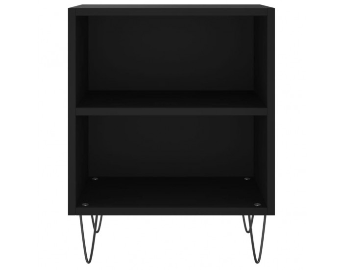 Sonata H Нощни шкафчета 2 бр черни 40x30x50 см инженерно дърво