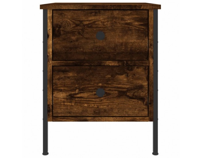 Sonata H Нощни шкафчета 2 бр опушен дъб 40x42x50 см инженерно дърво