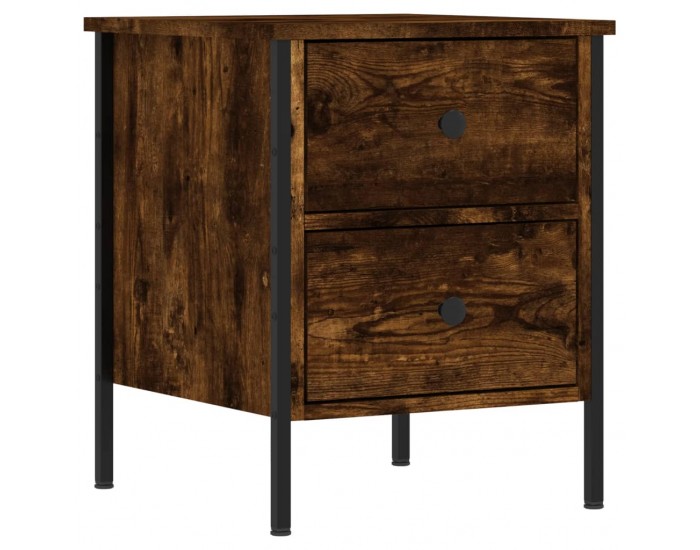 Sonata H Нощни шкафчета 2 бр опушен дъб 40x42x50 см инженерно дърво